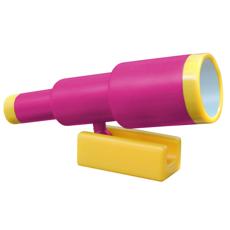 Playground Accessories  Pirate Ship Telescope for Kids  Plastic Attachment for Treehouse Outdoor Playhouse Playset Backyard Swing Set Pink