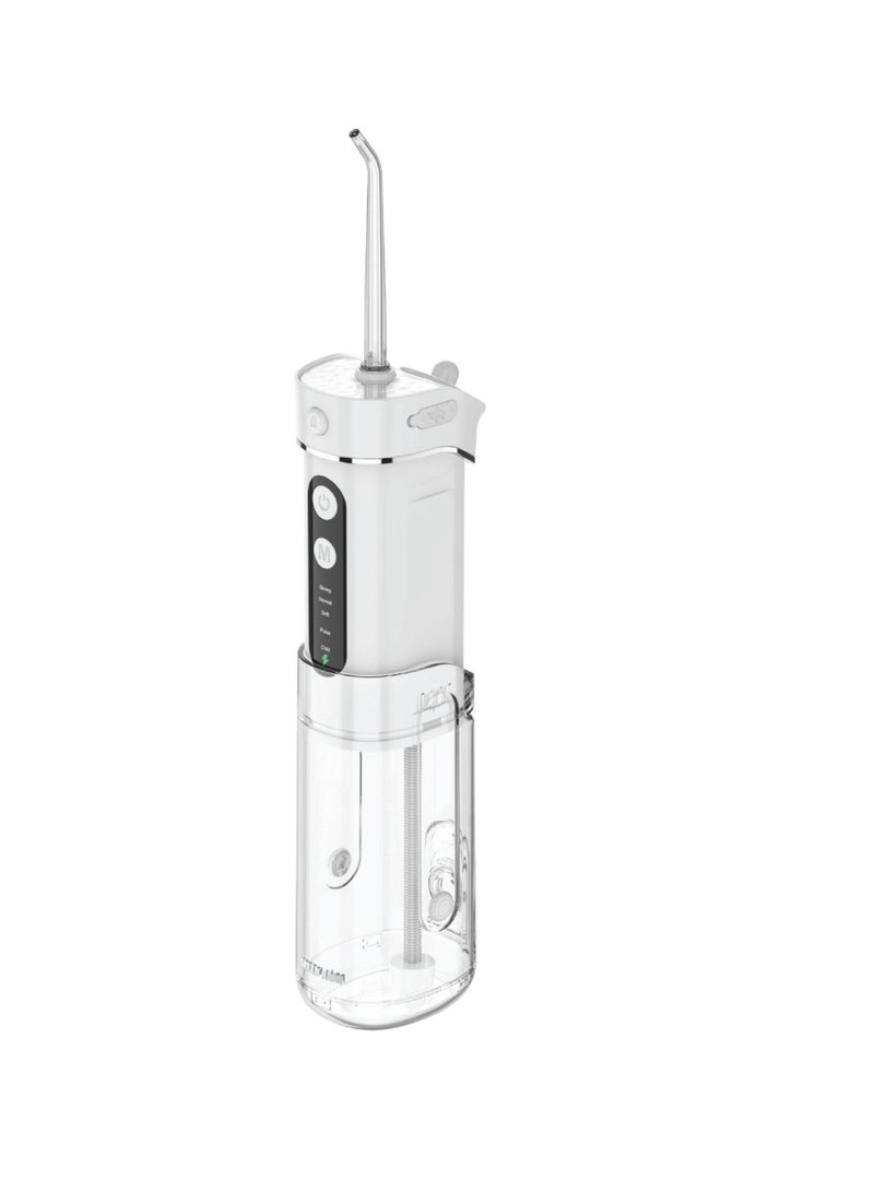 GREEN LION Portable Water Dental Flosser for Teeth Cleaning Cordless Oral Irrigator 180ml / 5 Working Modes - White - Image 2