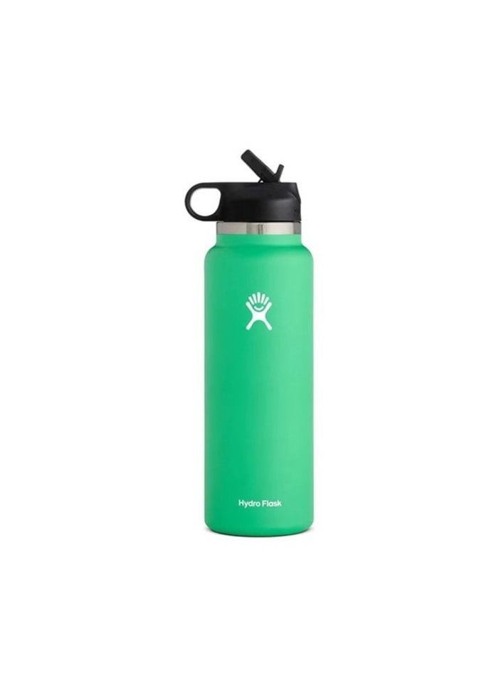 Hydro Flask - Hydro Flask 40 Oz Wide Mouth Straw Lid Stainless Steel Reusable Water Bottle Vacuum Insulated. - Image 1