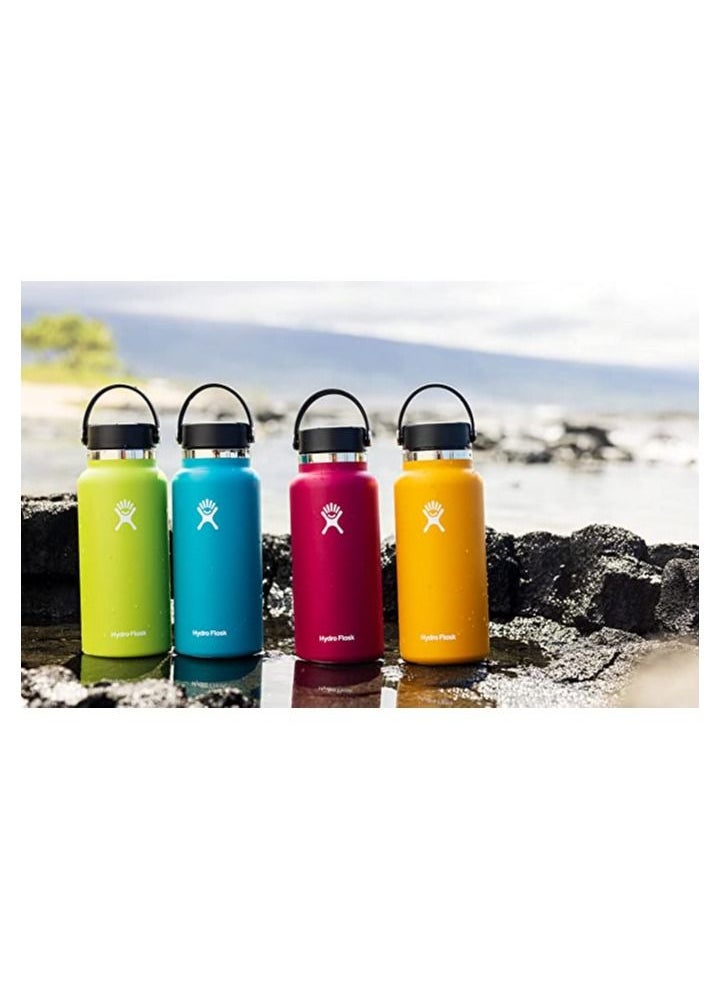 Hydro Flask - Hydro Flask 40 Oz Wide Mouth Straw Lid Stainless Steel Reusable Water Bottle Vacuum Insulated. - Image 1