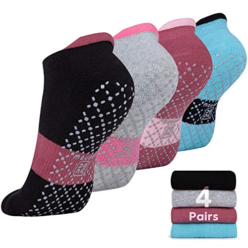 unenow Unisex Non Slip Socks with Grips Cushion for Yoga Pilates Barre Home & Hospital - Image 1
