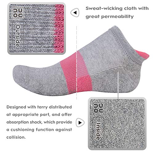 unenow Unisex Non Slip Socks with Grips Cushion for Yoga Pilates Barre Home & Hospital - Image 4