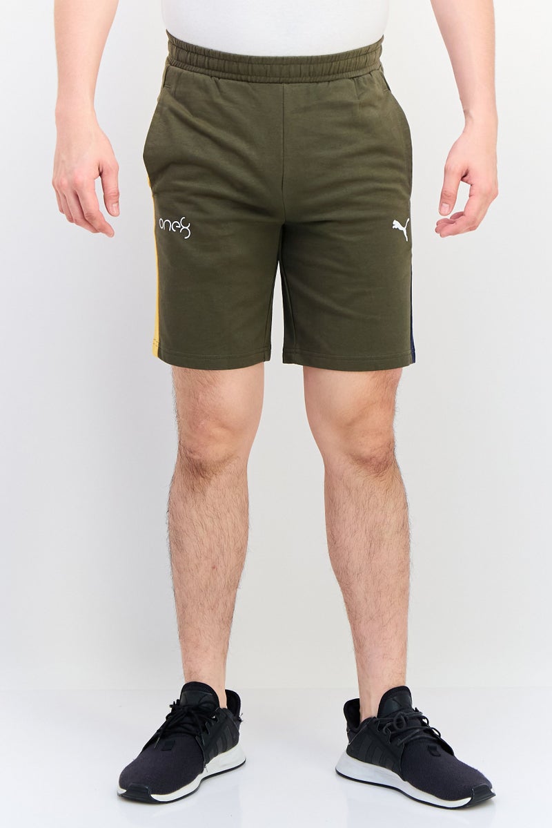 PUMA Men Sportswear Fit Drawstring Outdoor Shorts, Olive - Image 1