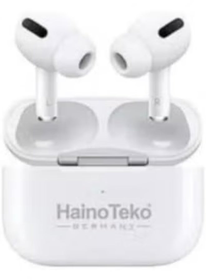 Haino Teko Air 5 Germany Wireless In-Ear Bluetooth Earphones – Premium Sound Quality, Long Battery Life, Noise Isolation, Touch Control & Comfortable Fit | Wireless Earbuds for Android & iPhone – White - Image 1