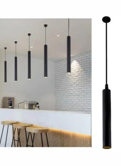 Black Modern Pendant Lights Dia 6CM 7W L40CM Tube LED Mini Kitchen Focus Hanging Lamp Downlight Nordic Long Tube Hanging Lamp Spot Light Art Decor Lighting Fixture for Dining Room Kitchen Bar - pzsku/Z70280D6186F08B20CEE2Z/45/_/1733914889/02a31d82-3b8d-4905-af51-59880e172652