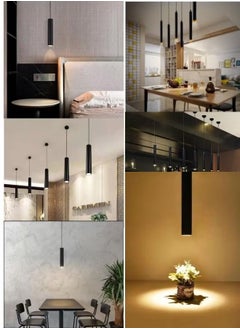 Black Modern Pendant Lights Dia 6CM 7W L40CM Tube LED Mini Kitchen Focus Hanging Lamp Downlight Nordic Long Tube Hanging Lamp Spot Light Art Decor Lighting Fixture for Dining Room Kitchen Bar - pzsku/Z70280D6186F08B20CEE2Z/45/_/1733914911/450cc908-8391-435d-9bc7-67b899fdd5e7