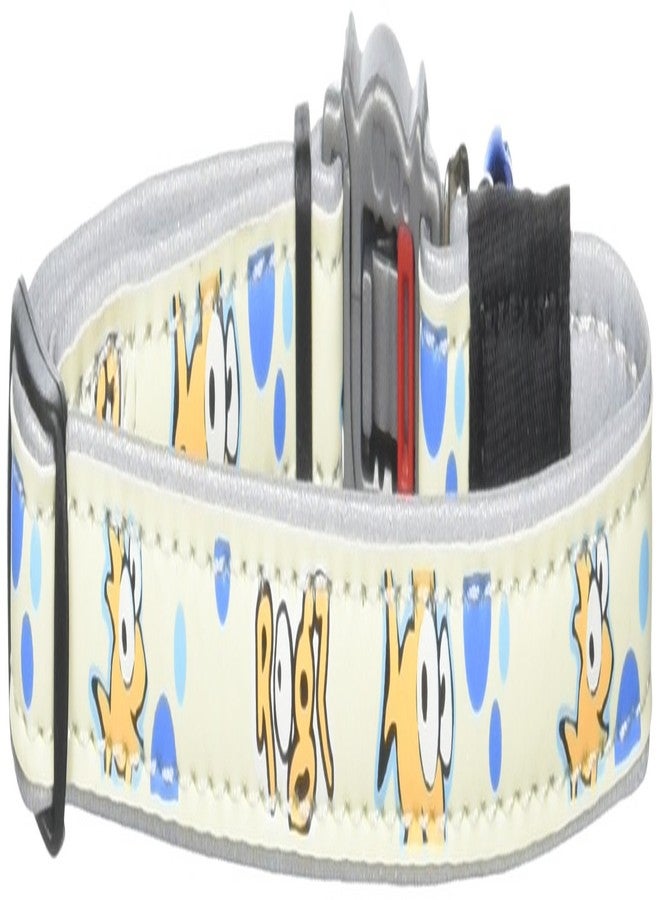 Rogz Glow in the Dark Reflective Cat Collar with Breakaway Clip and Removable Bell, fully adjustable to fit most breeds, Gold Fish Design - Image 1