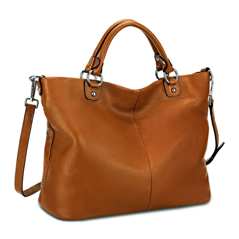Kattee Women's Soft Leather Tote Bag, Top Satchel Purses and Handbags - Image 1