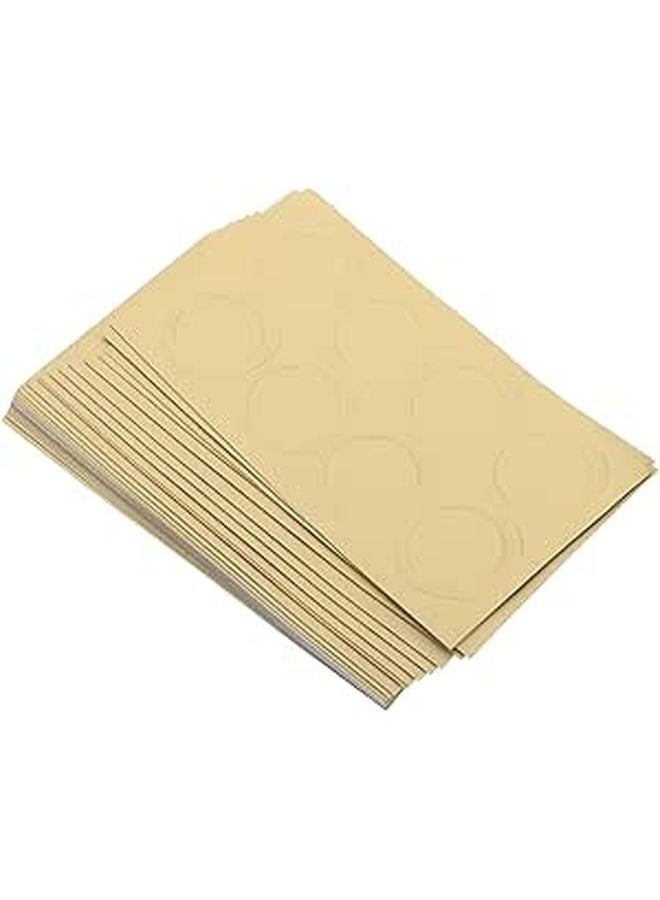 Gold Wax Seal Stickers 2x2cm 30 Sheets Self Adhesive Labels for Wedding Invitations and Crafts - Image 1