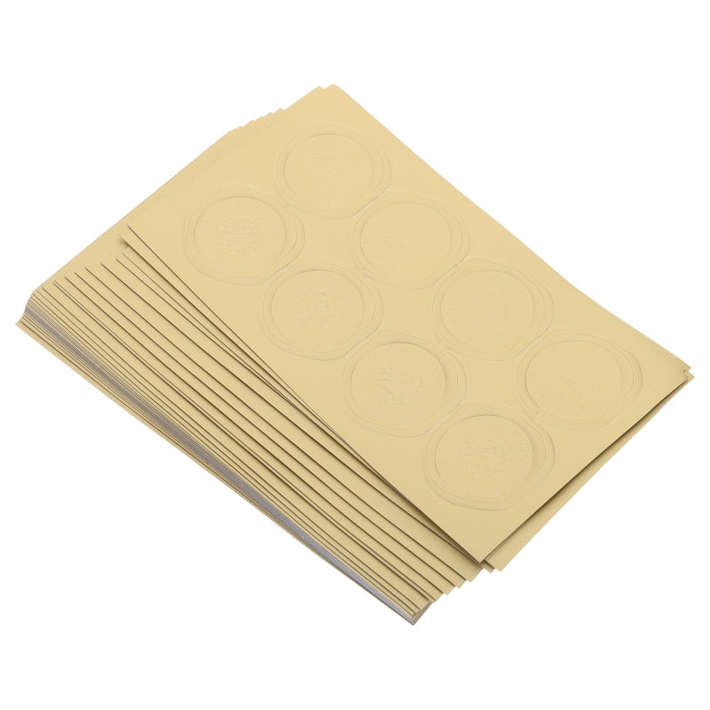 Gold Wax Seal Stickers 2x2cm 30 Sheets Self Adhesive Labels for Wedding Invitations and Crafts - Image 2