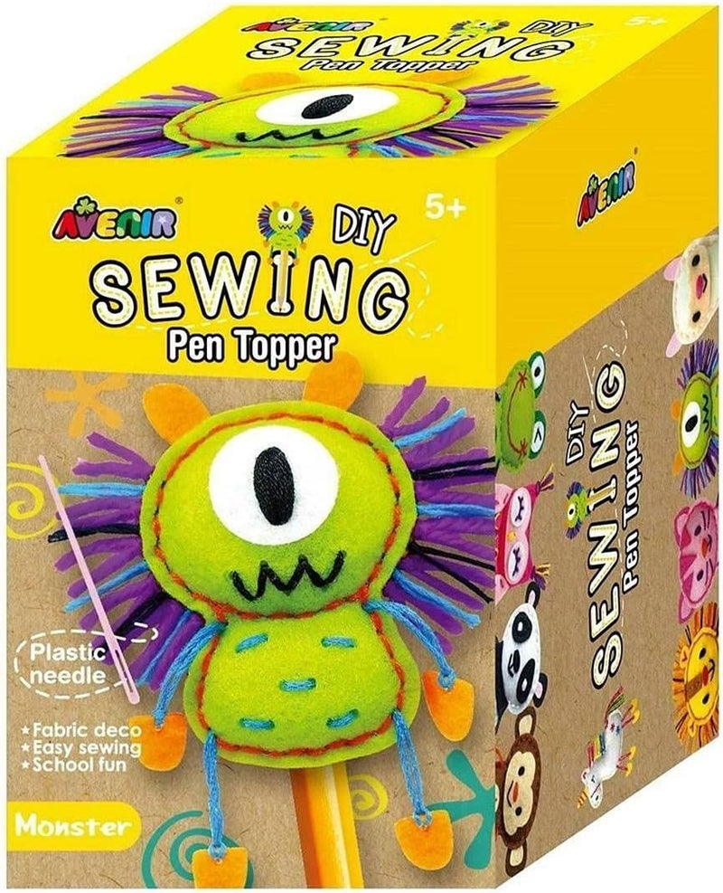 Monster Shaped Pen Topper Sewing Toy