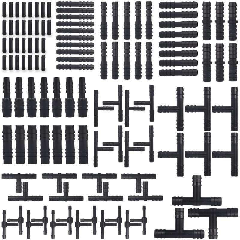 Easily 115 PCS Vacuum Connector Assortment Heat Resistance 24046012 Sizes Automotive Vacuum Tubing Connector Vacuum Tee Connector Assortment Kit BlackNylon - Image 3