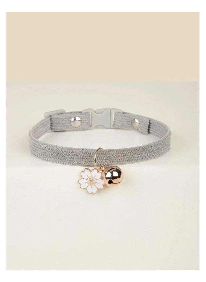 Cute cat collar with pendant and bell, adjustable size, anti-choke, suitable for cats and other small pets - Image 2