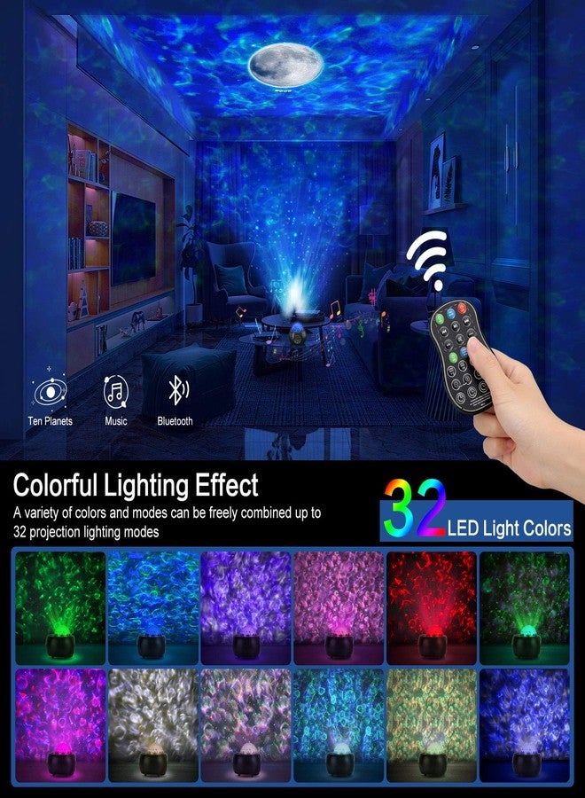 RCMo Galaxy Projector, Star Projector for Bedroom, Planet Night Lights Projector with Remote & Bluetooth Music Speaker, Multiple Solar System Projector for Kids, Space Lights for Ceiling Decor - Image 2