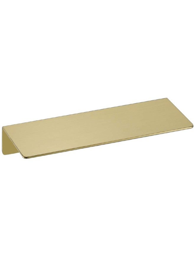 TRUSTMI Floating Shelf Wall Mounted Brushed Gold SUS304 Stainless Steel Storage Shelves for Bathroom Kitchen Bedroom Home Décor, (12 inch x 4 inch), Brushed Brass - Image 1