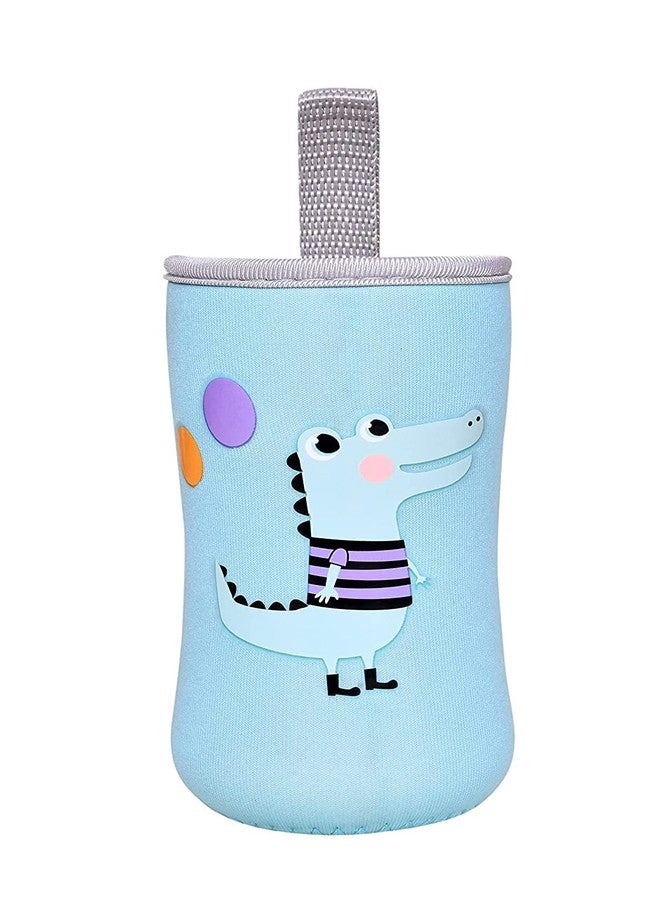 Aplam Chaplam Cute Animated Patterned Soft Stretchable Baby Feeding Bottle Cover with Easy to Hold Strap for 120ml, 150ml, 240ml (Pack of 1- Multicolor4) - Image 1
