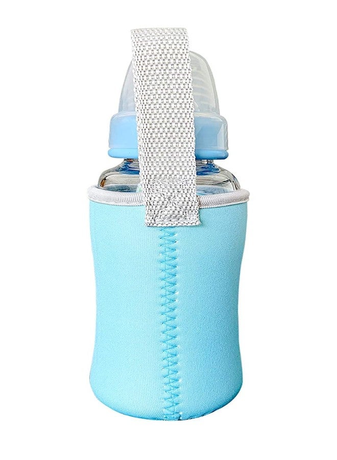 Aplam Chaplam Cute Animated Patterned Soft Stretchable Baby Feeding Bottle Cover with Easy to Hold Strap for 120ml, 150ml, 240ml (Pack of 1- Multicolor4) - Image 5