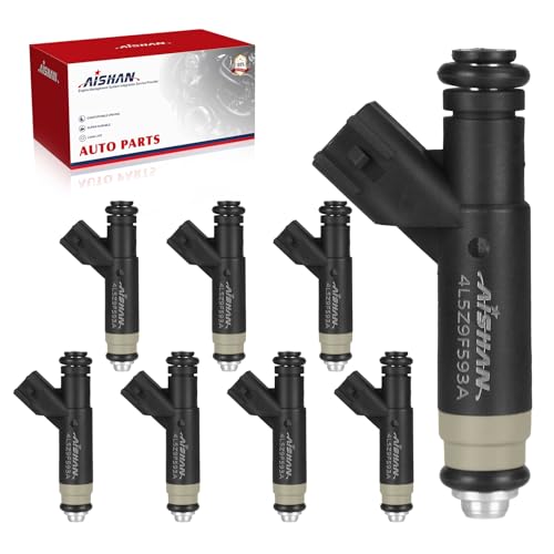 AISHAN 8PCS Fuel Injectors 4 Holes Compatible with Mercury Mountaineer 20042005 for Ford Explorer 20042005 E150 20042008 for F150 E250 2005 2006 2007 2008 V8 46L Replace FJ867 4L3Z9F593BA - Image 1
