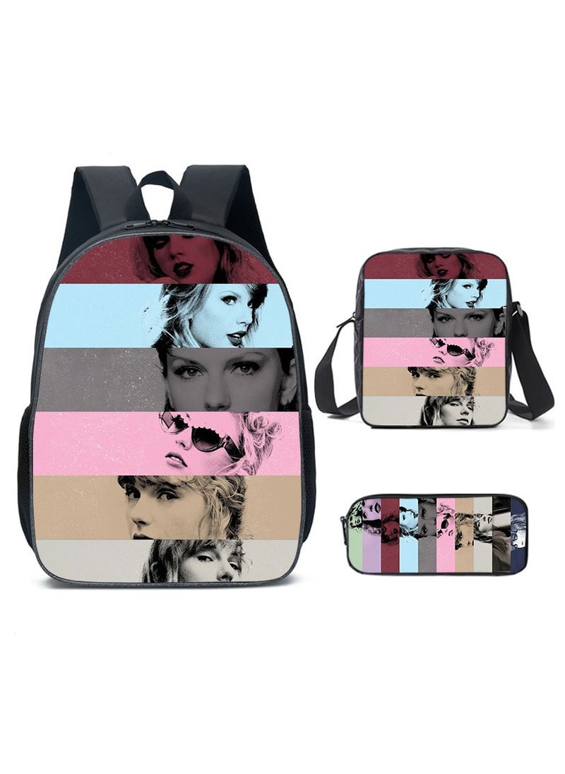 Taylor Swift Taylor Swift Student School Bag Cartoon Character Backpack 29*16*42 cm 