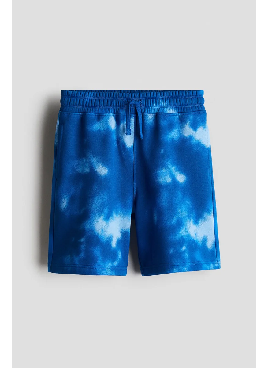 H&M Printed Sweatshirt Shorts