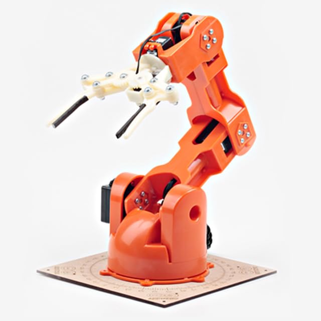 Arduino TinkerKit Braccio [T050000] – Fully Operational Robot Arm with Adjustable Configurations, 5V 4A Power Supply Included, High-Precision Servo Motors, Ideal for DIY Projects & Robotics Learning - Image 2