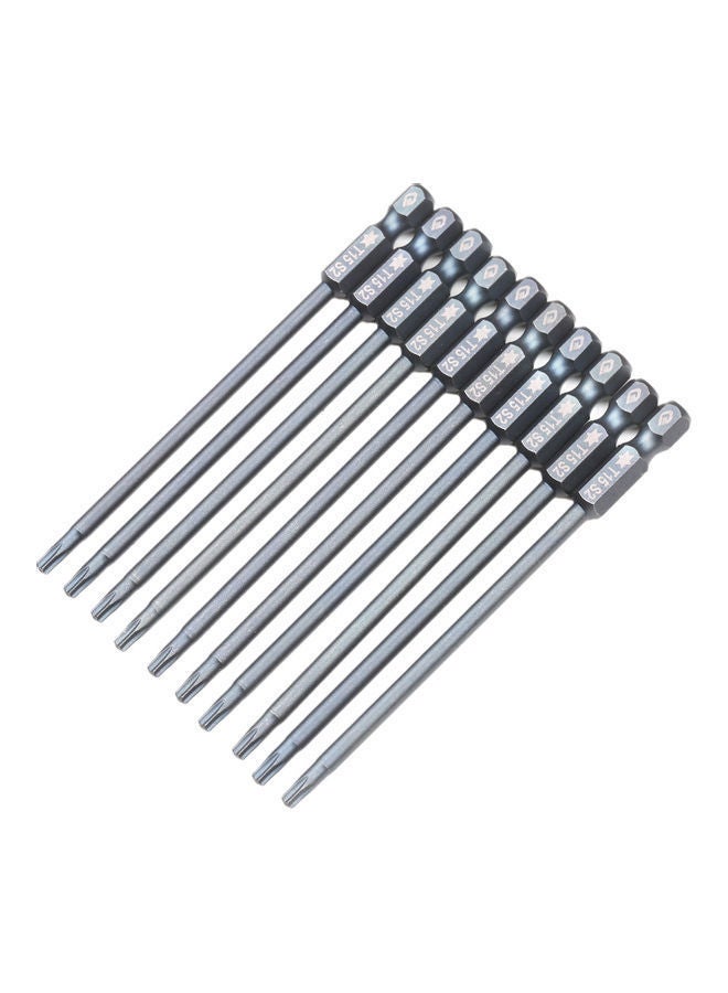 NIBEMINENT 10-Piece Security Torx Bit Set Grey  - Image 2