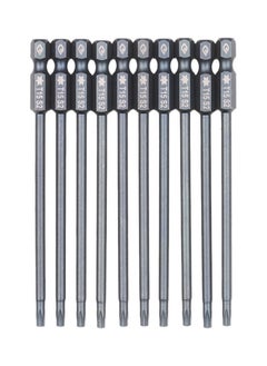 NIBEMINENT 10-Piece Security Torx Bit Set Grey  - Image 1