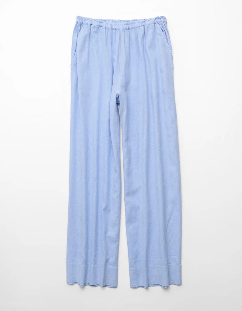 American Eagle  AE Linen-Blend Wide-Leg Pant for Women | Best Price UAE