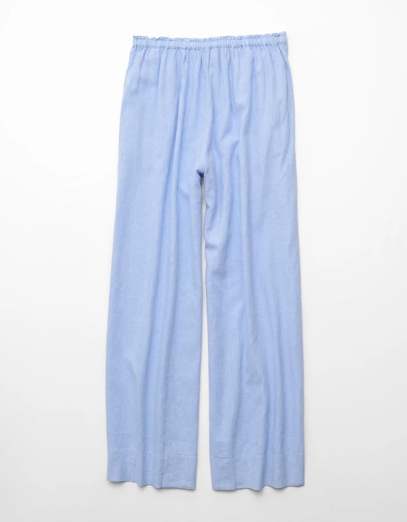 American Eagle  AE Linen-Blend Wide-Leg Pant for Women | Best Price UAE