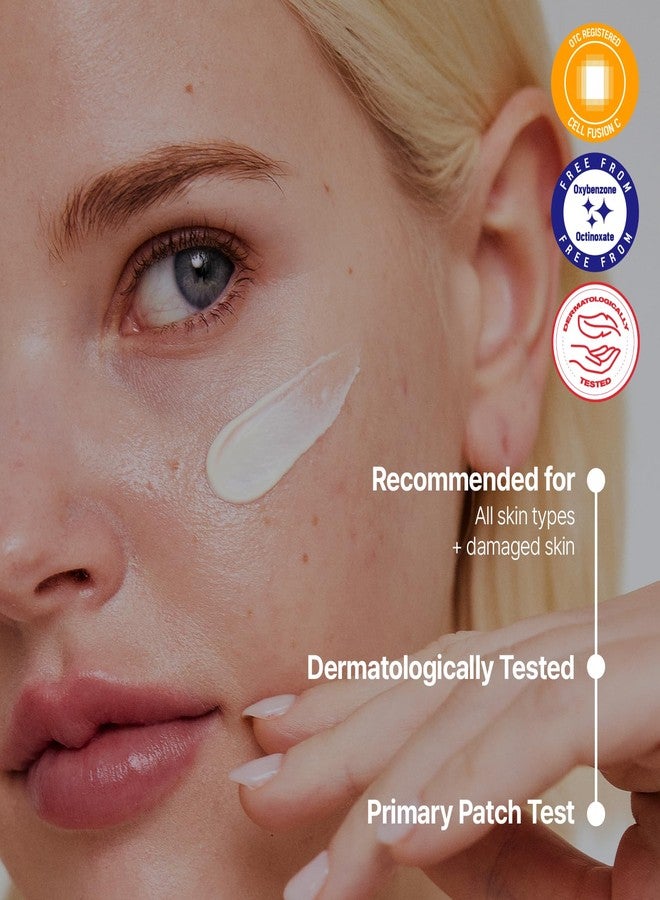 Cell Fusion C واقي شمس للوجه من سيل فيوجن سي ليزر يو في ديفنس SPF 50، بدون أثر أبيض ونهاية مطفية ناعمة، PDRN و 6 سيراميدات واقي شمس كوري واسع الطيف للوجه، 50 مل / 1.69 أونصة سائلة - Image 4