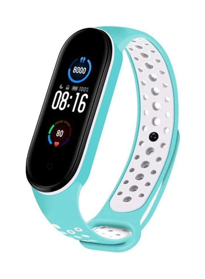 VITION Replacement Strap for Xiaomi mi band 6 Strap / mi band 5 Silicone Watch Band Air-Hole Breathable Wristbands - Image 2