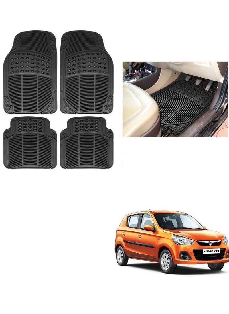 VIO - All Weather Rubber Floor Mats for Cars SUVs and Trucks 4 Pieces Set Front & Rear Trimmable All Weather Protection Heavy Duty Protection - Image 1