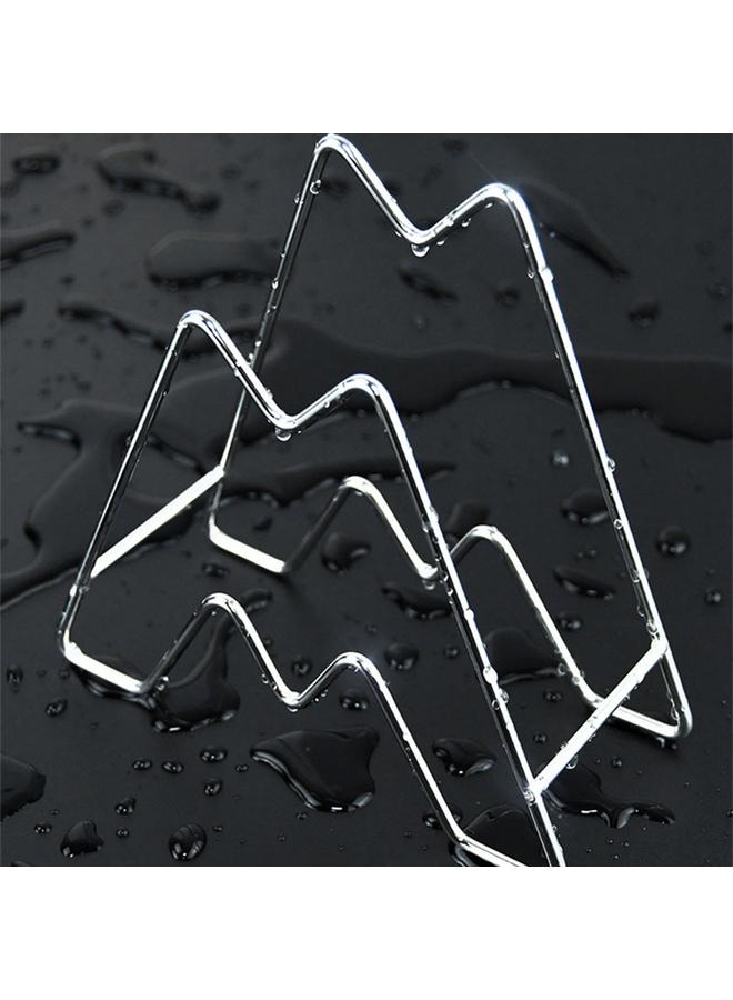 Wall Mount Pot Lid Rack Stainless Steel Multipurpose Space Saving Kitchen Wall Pot Lid Organizer for Chopping Board - Image 3