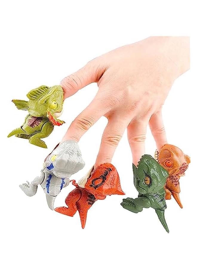Dinosaur Finger Biting Toys 5 Pack Dinosaur Finger Biting Toys, Family Puzzle Games, Backpack Pendants,  Gifts, Collectibles.  - Image 1