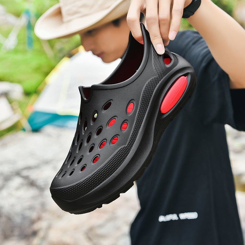 Thick Sole Bag Heel Cave Shoes For Men And Women Outer Wear Beach Fashion Casual Sports All-Match Elegant Feeling Of Stepping On Shoes - Image 3