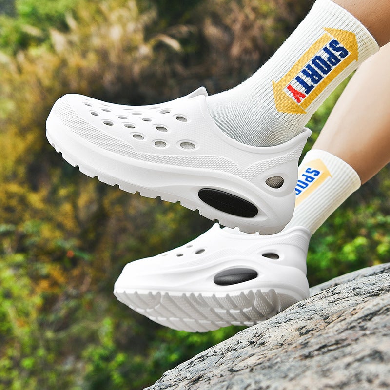 Thick Sole Bag Heel Cave Shoes For Men And Women Outer Wear Beach Fashion Casual Sports All-Match Elegant Feeling Of Stepping On Shoes - Image 4