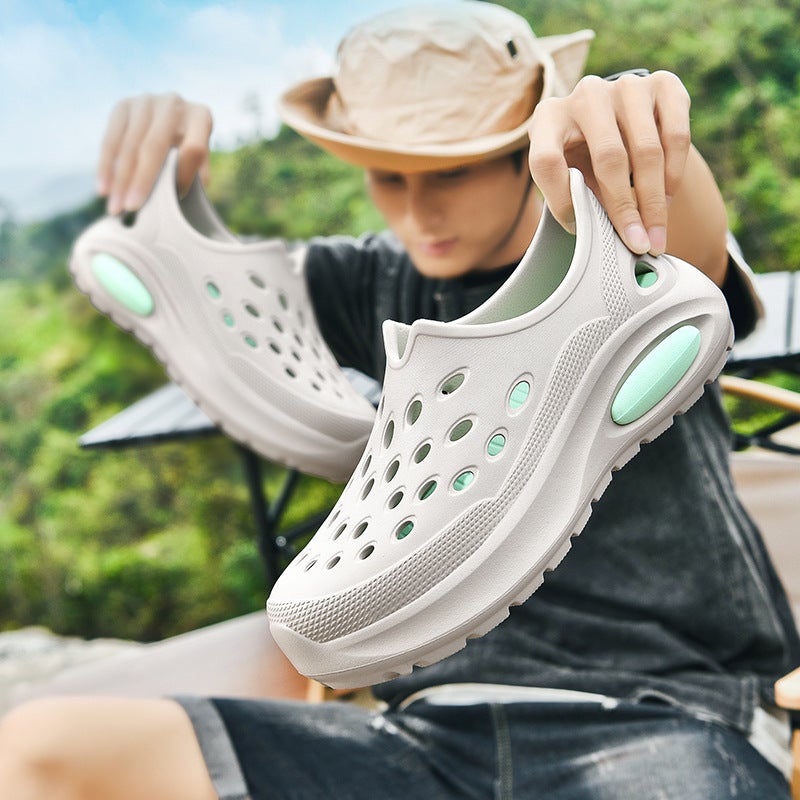 Thick Sole Bag Heel Cave Shoes For Men And Women Outer Wear Beach Fashion Casual Sports All-Match Elegant Feeling Of Stepping On Shoes - Image 2