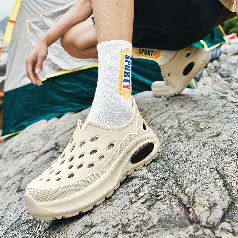 Thick Sole Bag Heel Cave Shoes For Men And Women Outer Wear Beach Fashion Casual Sports All-Match Elegant Feeling Of Stepping On Shoes - Image 5