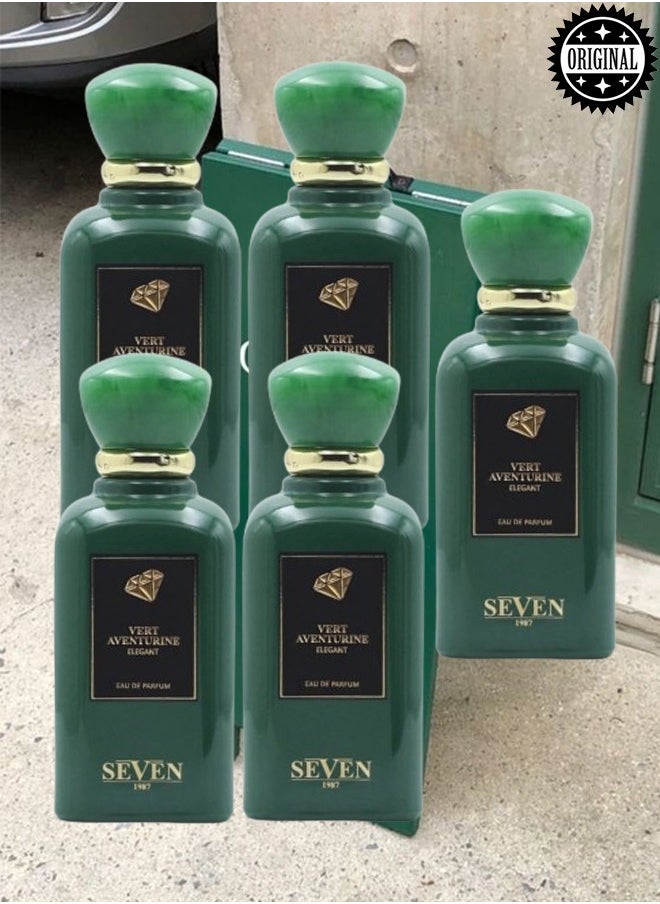 Seven 5 Pieces Vert Aventurine Elegant SEVEN Perfume EDP 100ML  - Image 1