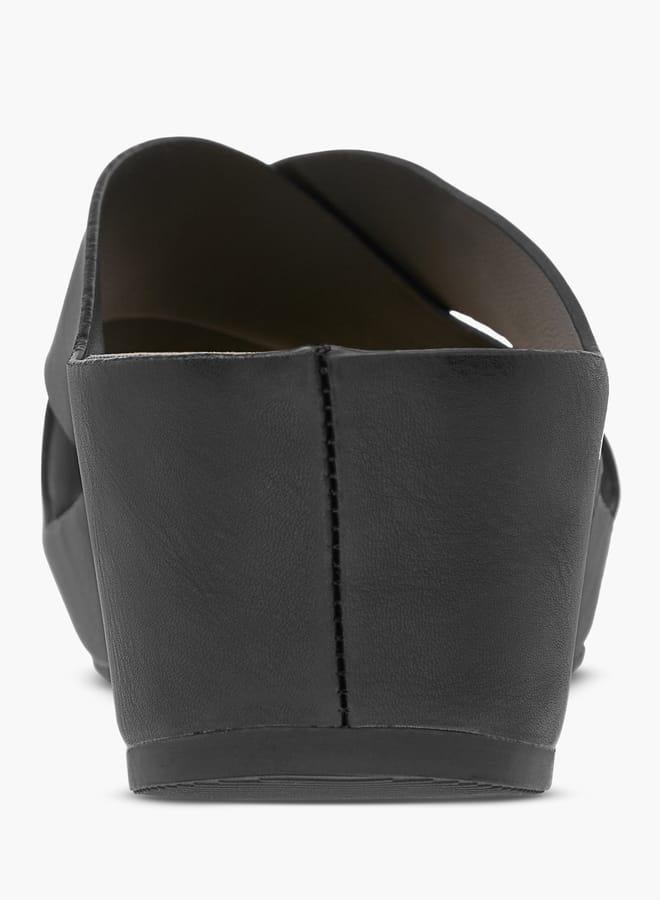 لو كونفورت صنادل نسائية بكعب ويدج بأشرطة متقاطعة - Image 5