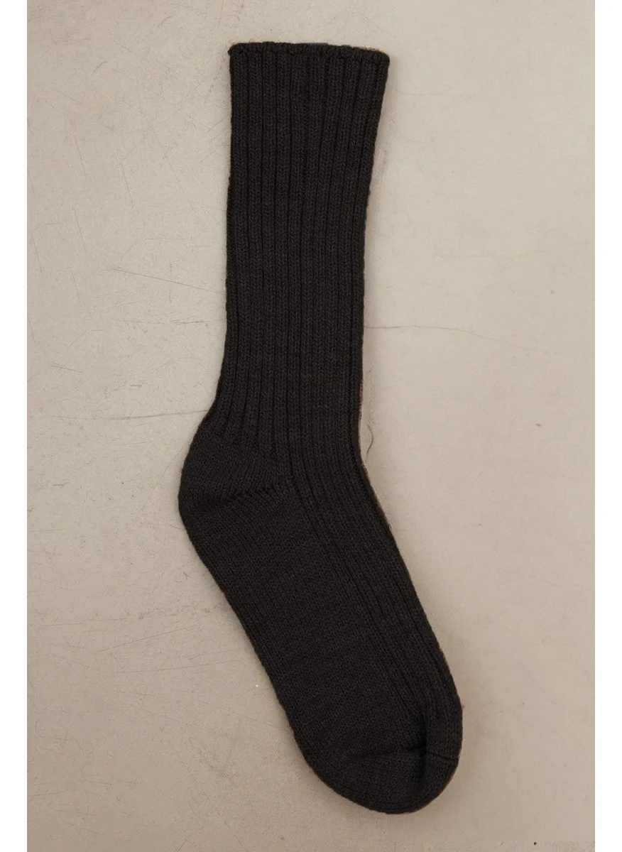 مانوكا Thick Winter Socks Black