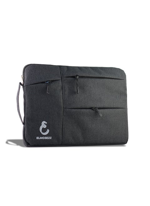 Laptop Sleeve Bag Compatible with MacBook Air/Pro, 13-13.3/14 inch Notebook, Compatible with MacBook Pro 14 inch M3 M2 M1 Chip Pro Max 2024-2021, Polyester Case with Pocket (Black)