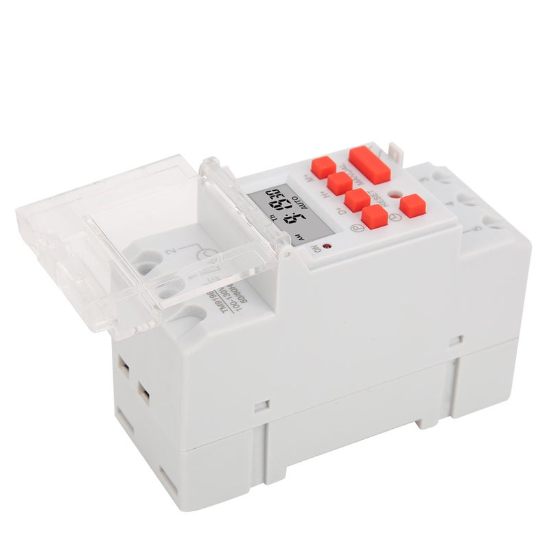 مفتاح مؤقت أسبوعي TM919B-1 100-130V AC 30A بشاشة LCD للتحكم في التشغيل والإيقاف، رеле زمني قابل للبرمجة - Image 2