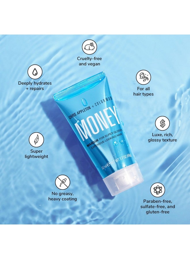 كولور واو قناع كولور واو موني، 1.7 أونصة سائلة - علاج ترطيب عميق للشعر من تصميم مصفف الشعر الشهير كريس أبليتون، تركيبة نباتية - Image 3