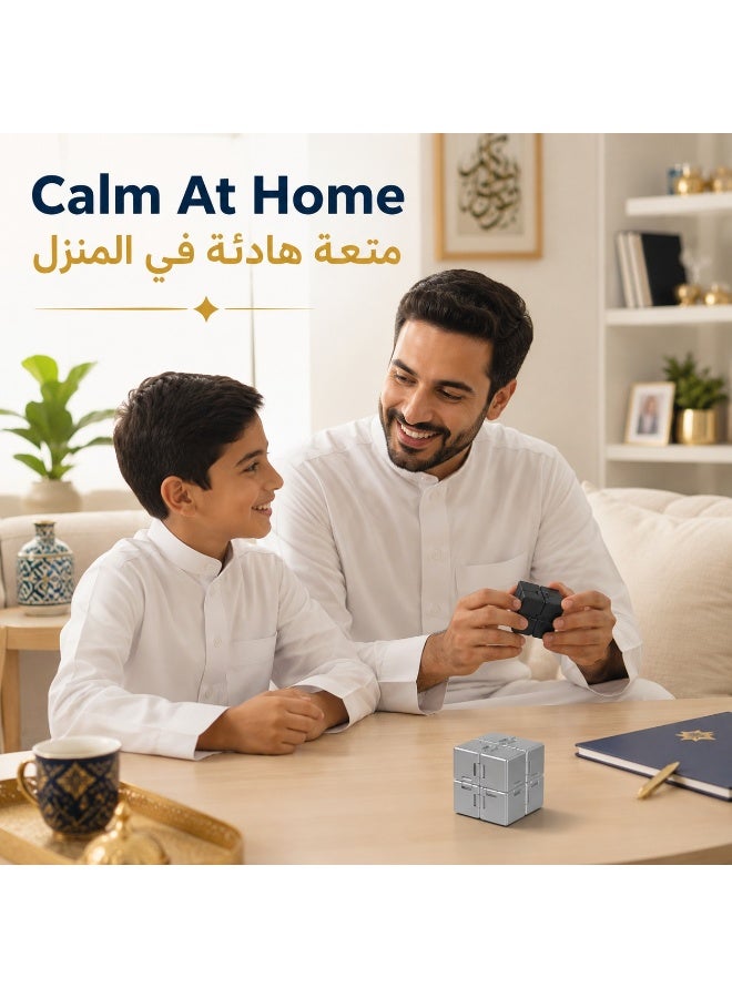أنا MIANQI مكعب فيدجت لا نهائي قطعتان، لعبة صغيرة لتخفيف التوتر للكبار والأطفال - Image 4
