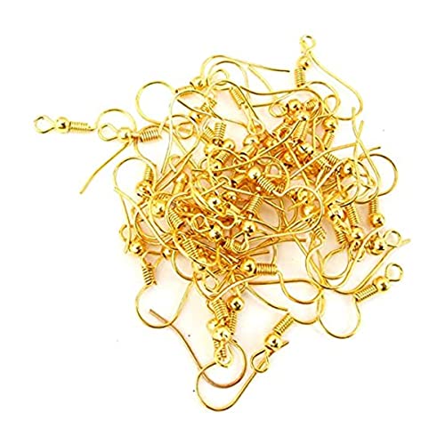 Excellentcrafts Combo Pack – Earring Hooks & Jump Rings for Jewelry Making | 100 Gold & 100 Silver Fish Hooks + 100 Gold & 100 Silver Jump Rings | 400 Pcs Total - Image 2