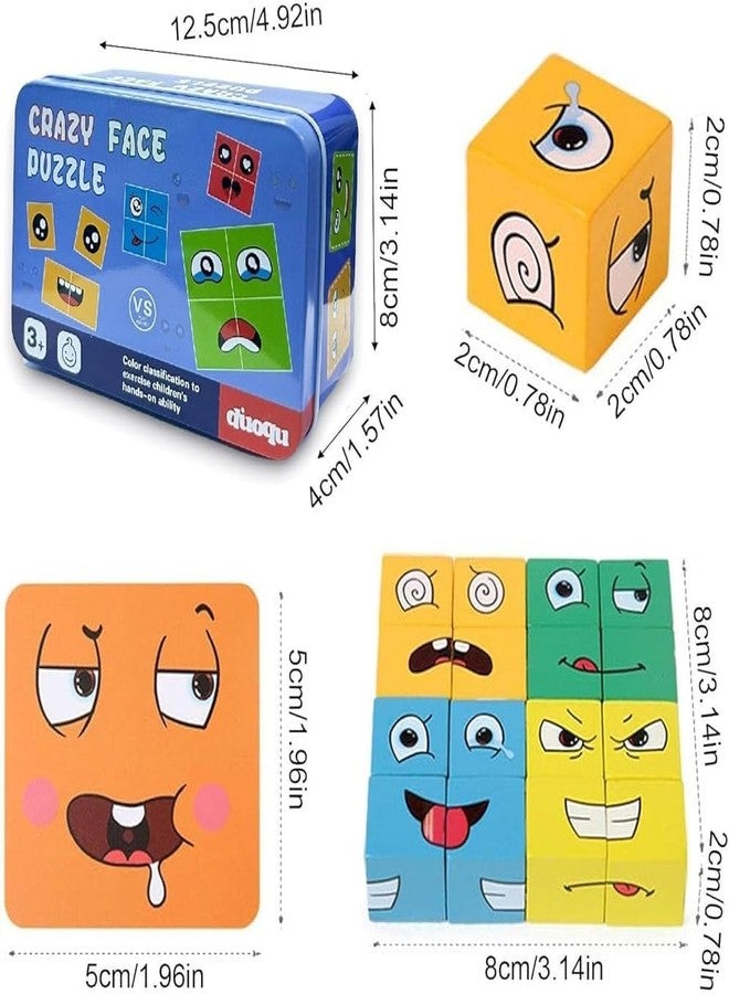 Little Mind Face Change Cube Game for Kids | Educational Expression Matching Puzzle Toy | Improves Logical Thinking, Observation, Emotion Recognition & Hand Eye Coordination | Fun Brain Game +3 - Image 2