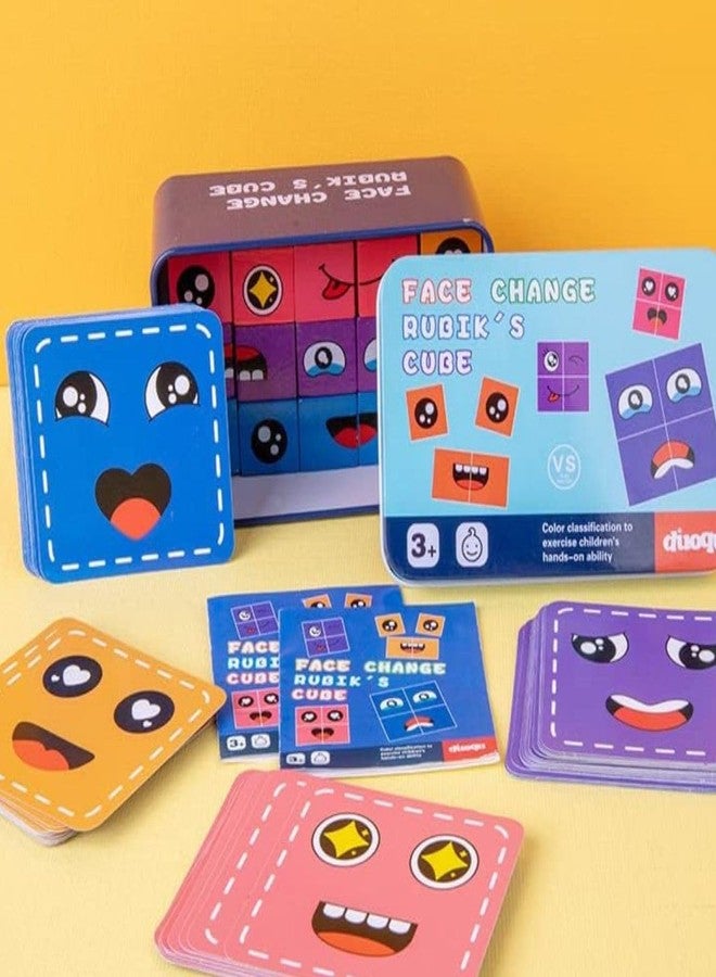 Little Mind Face Change Cube Game for Kids | Educational Expression Matching Puzzle Toy | Improves Logical Thinking, Observation, Emotion Recognition & Hand Eye Coordination | Fun Brain Game +3 - Image 1