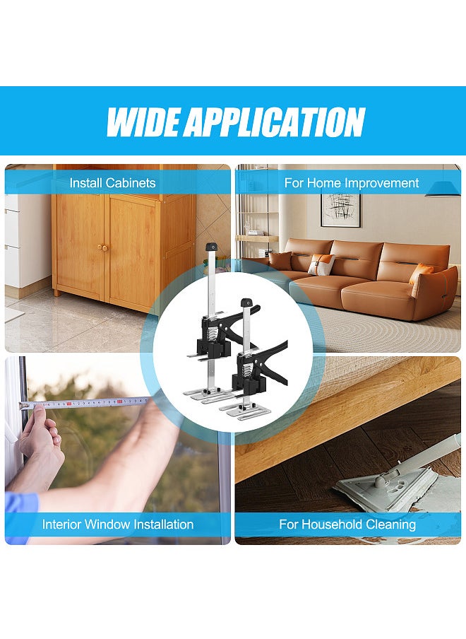 Generic 15 inches Labor Saving Arm Jack 2 Pack Multifunctional Height Adjustment Lifting Device Furniture Lifter Jacks  - Image 5