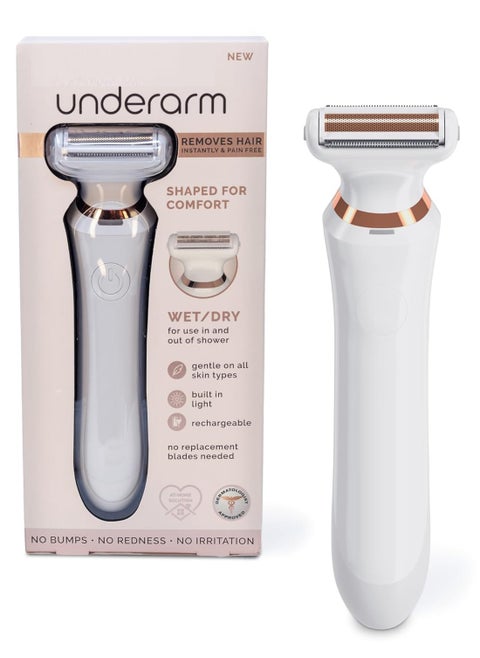 Hair Removal Device Epilator Underarm Hair Removal Electric Razor Device Designed to Shave and Contour Womens Sensitive Underarm Area Cordless Groomer Painless for All Skin Types